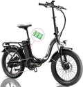 Folding Electric Bike 750W 20 inch Fat Tire 13Ah Black B823692