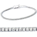 2ct Diamond Tennis Bracelet 14K White Gold 7" I30870