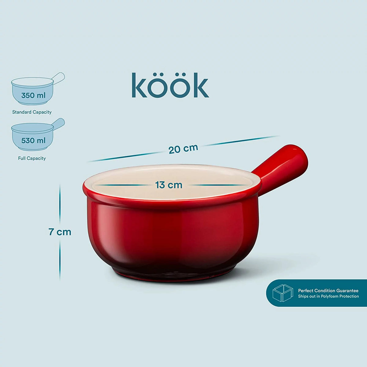 Ceramic Soup Crock Bowls 4-Piece Set L363