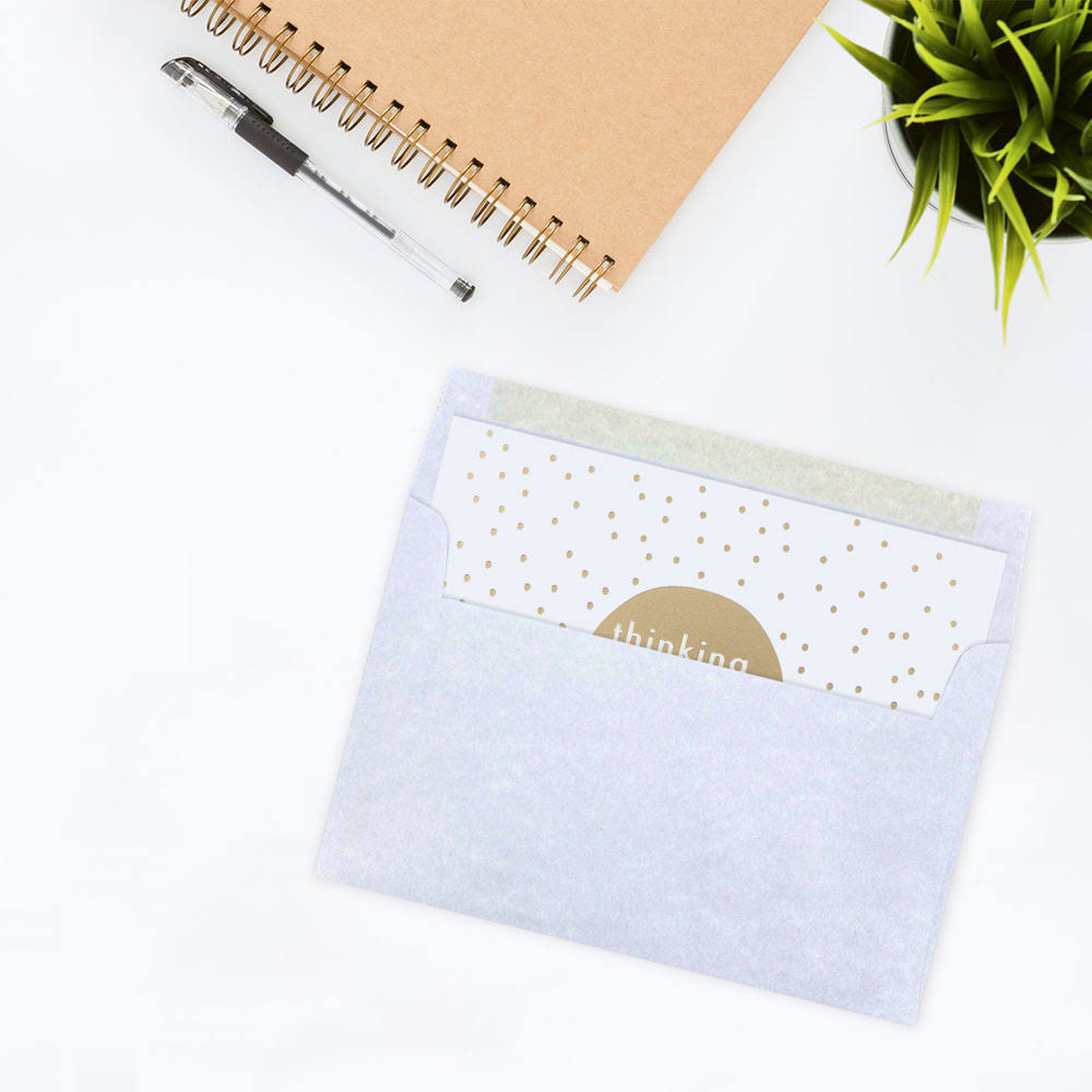 A10 Invitation Envelopes, 6 x 9.5, Parchment Blue Recycled, 1000/Carton O836299