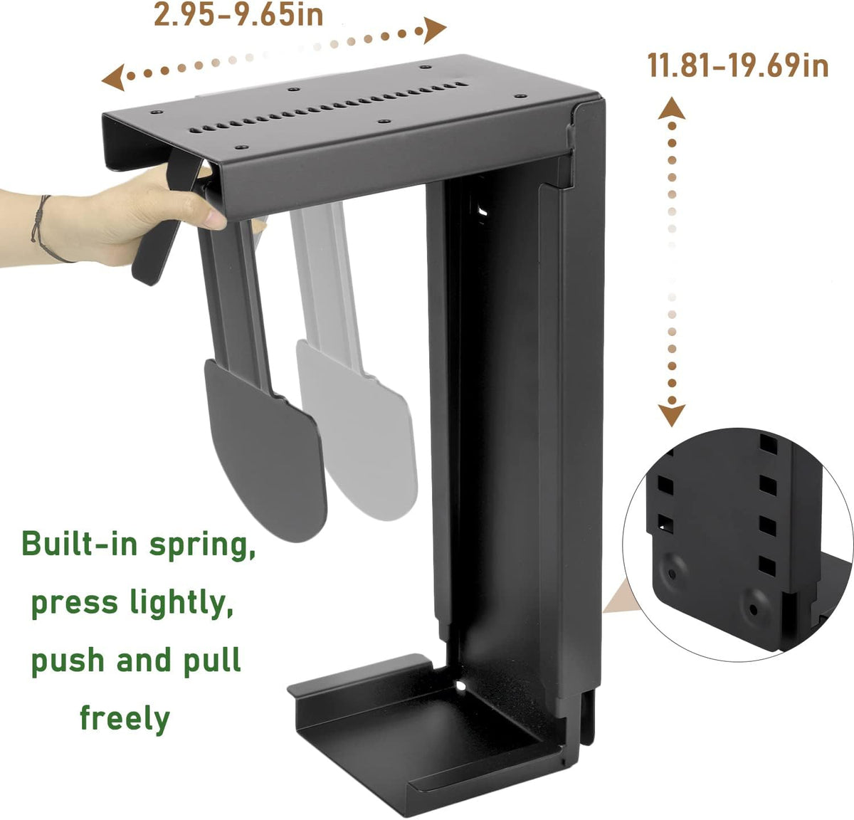 Adjustable Under Desk CPU Holder O974399