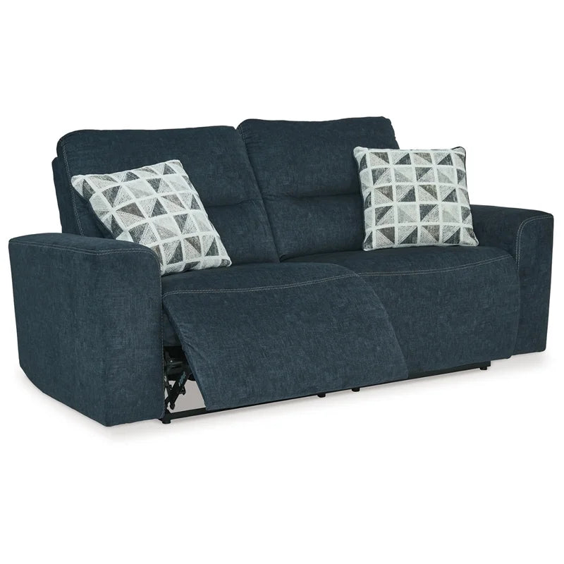 Blue 2-Seat Fabric Power Reclining Sofa Y508585
