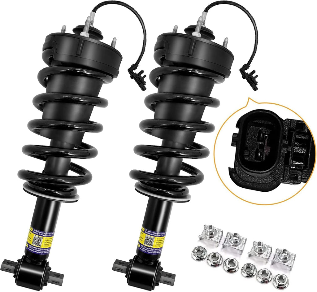 Front Shock Absorbers with Magnetic Ride Control Compatible with 2015-2021 Chevrolet Silverado Escalade Tahoe Suburban Sierra 1500 Yukon XL MRC Assembly E2893