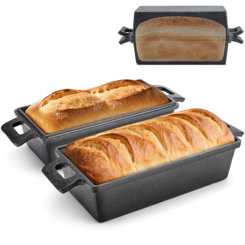 Cast Iron Loaf Pan with Lid 9x5 2 Piece Set S53610
