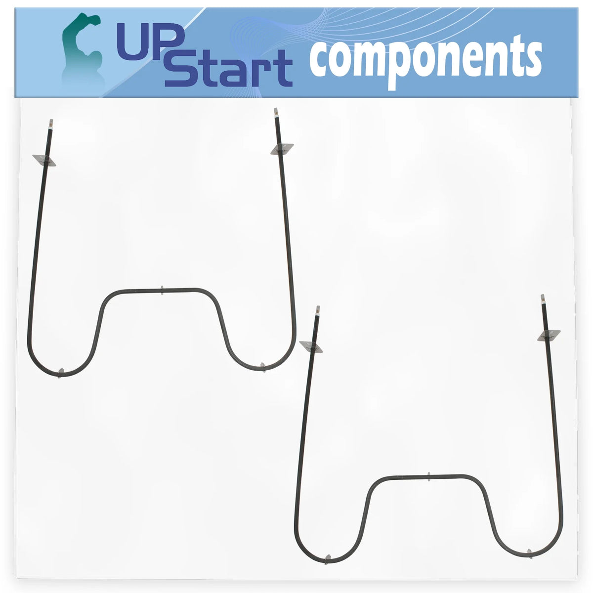 2-Pack Bake Element Replacement for Range Heating Element C646