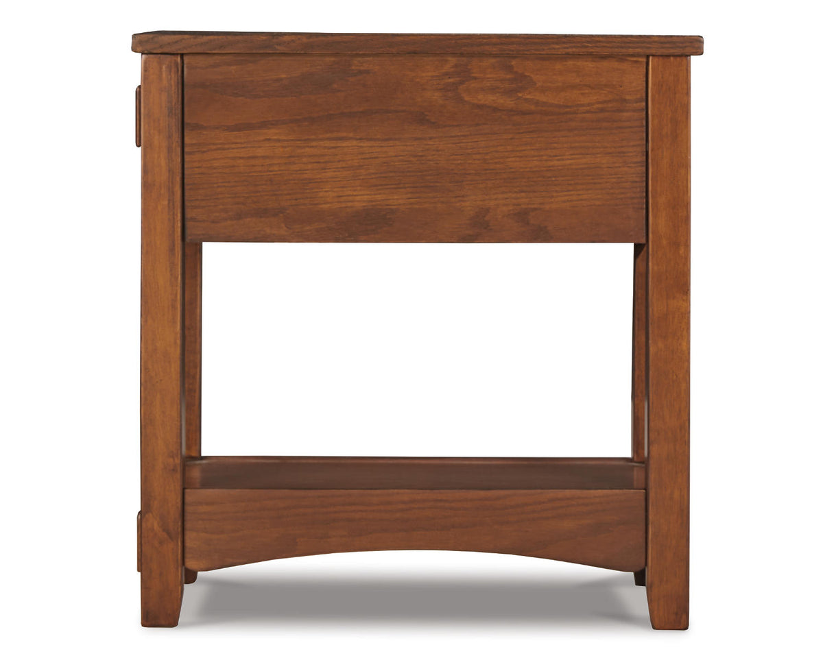 Brown Chairside End Table O601