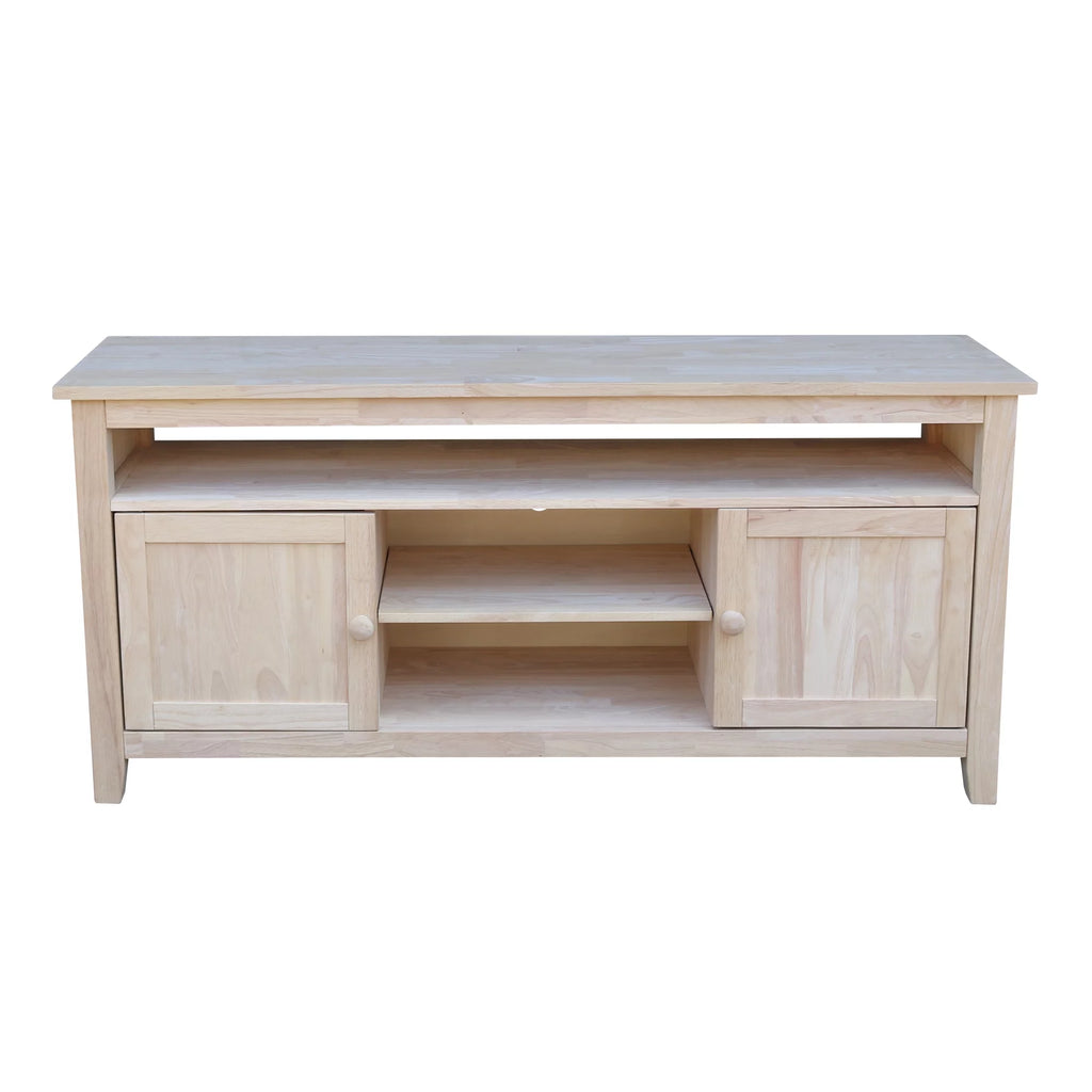 Solid Wood TV Stand with 2 Doors B314