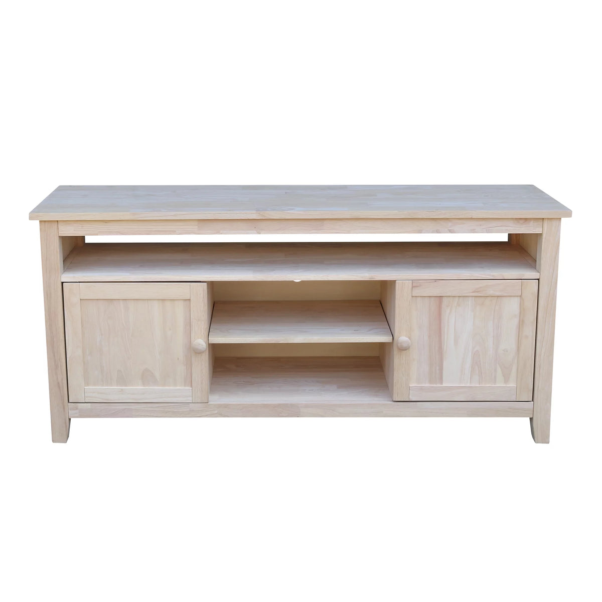 Solid Wood TV Stand with 2 Doors B314