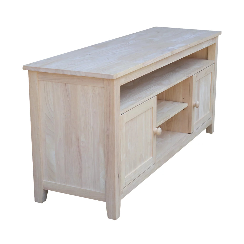 Solid Wood TV Stand with 2 Doors B314
