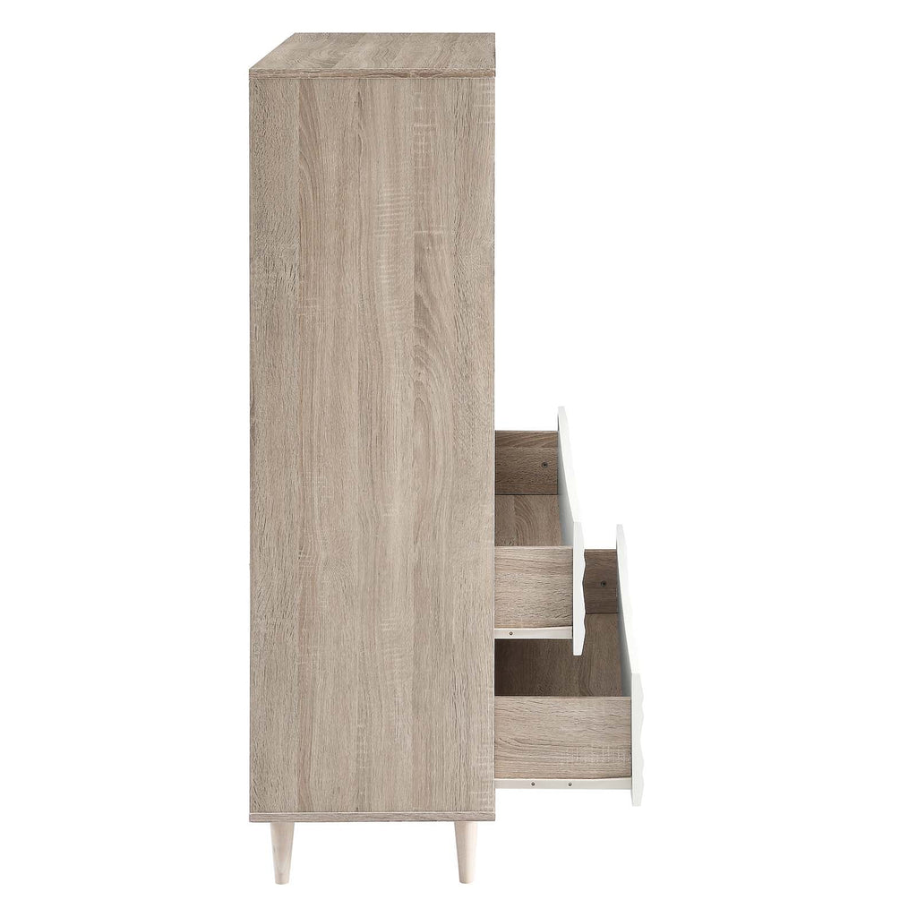 Oak White 5-Drawer Chest G914