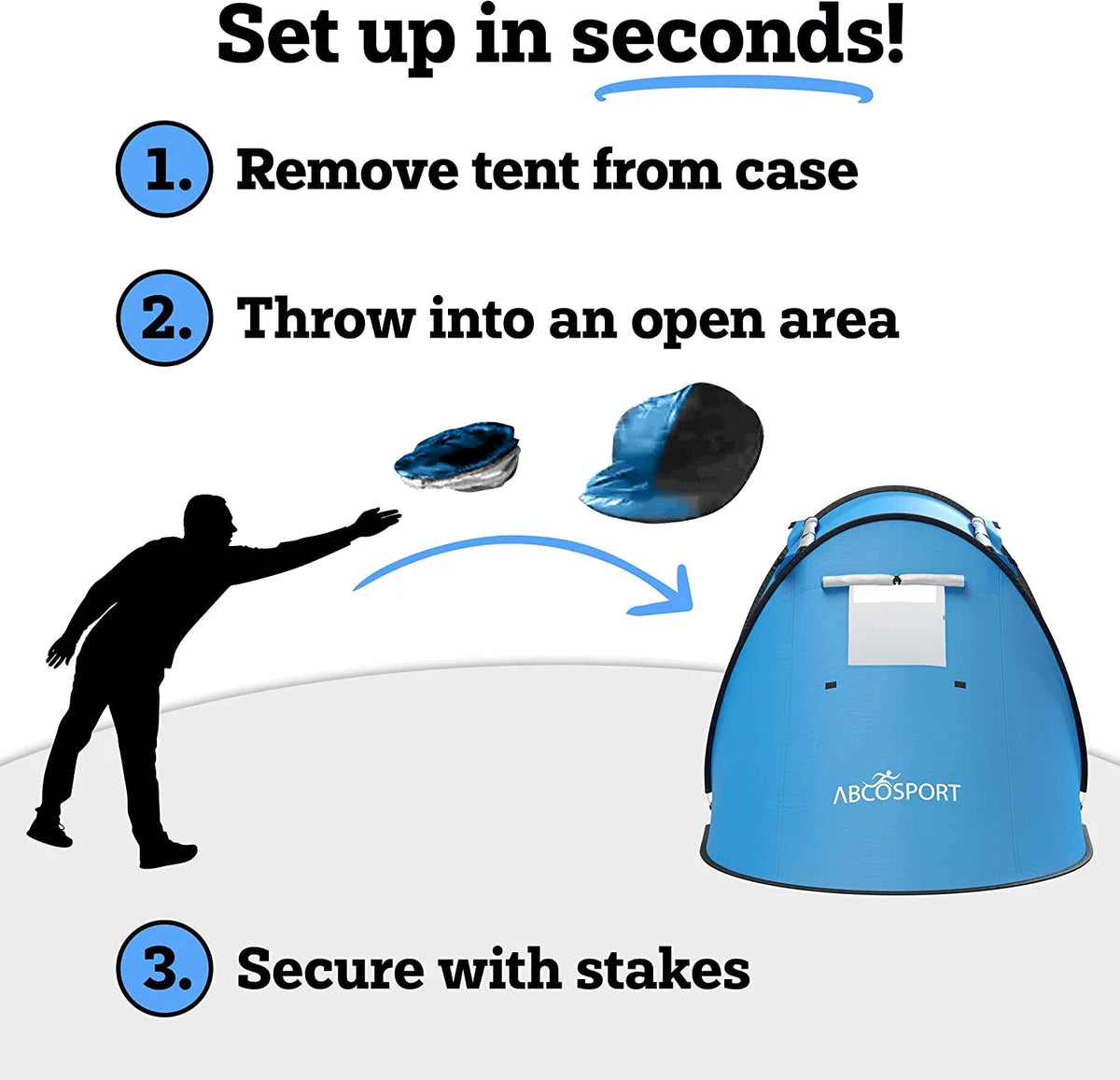 Pop-up Tent and Automatic Instant Portable Cabana Beach, Camping Tent Pop Up Shade Tent D2176