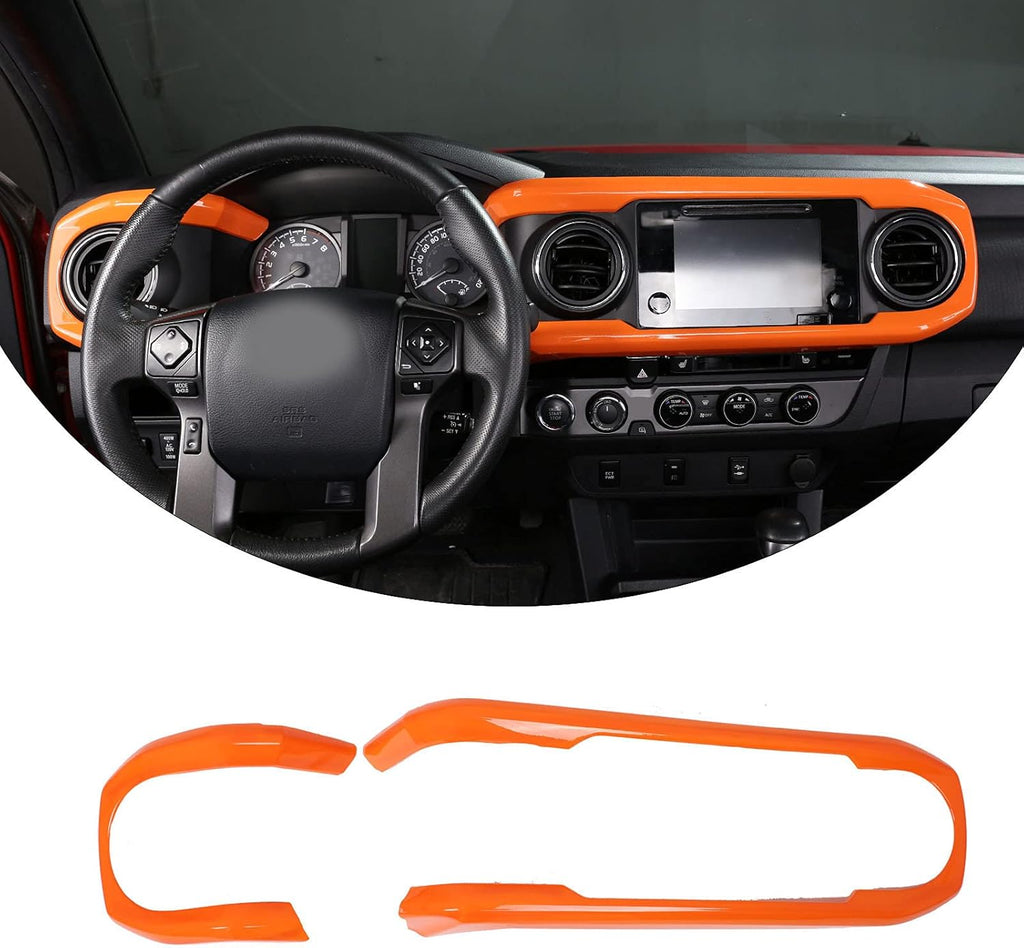 Car ABS Dashboard Panel Cover Trim Stickers (red) D624981