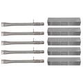 5-Pack BBQ Gas Grill Tube Burner & Heat Shield Plate Replacement Parts N5175