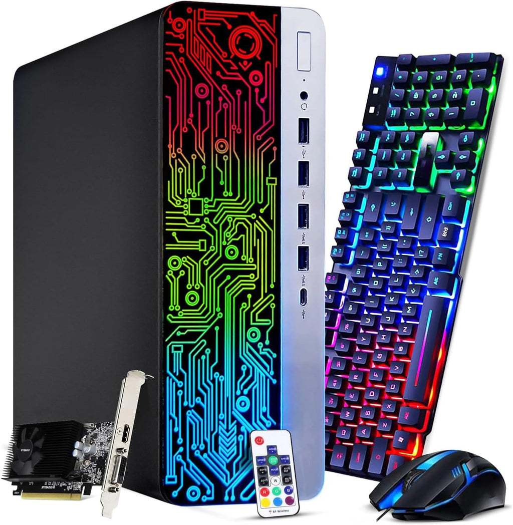 Intel Core i5-6th Gen 16GB DDR4 Ram 512GB SSD Radeon RX-550 4GB DDR5 Graphics Card Windows 10 Pro Computer Tower Y6749