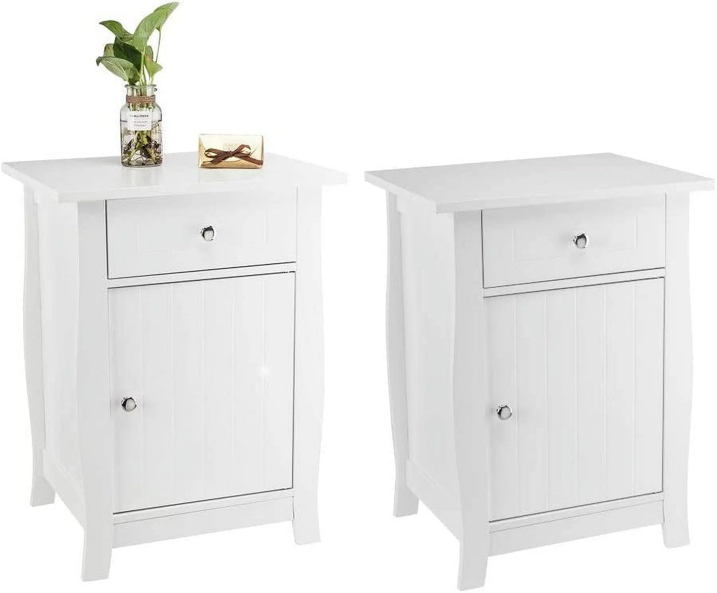 Set of 2 Wood Bedside Table U264