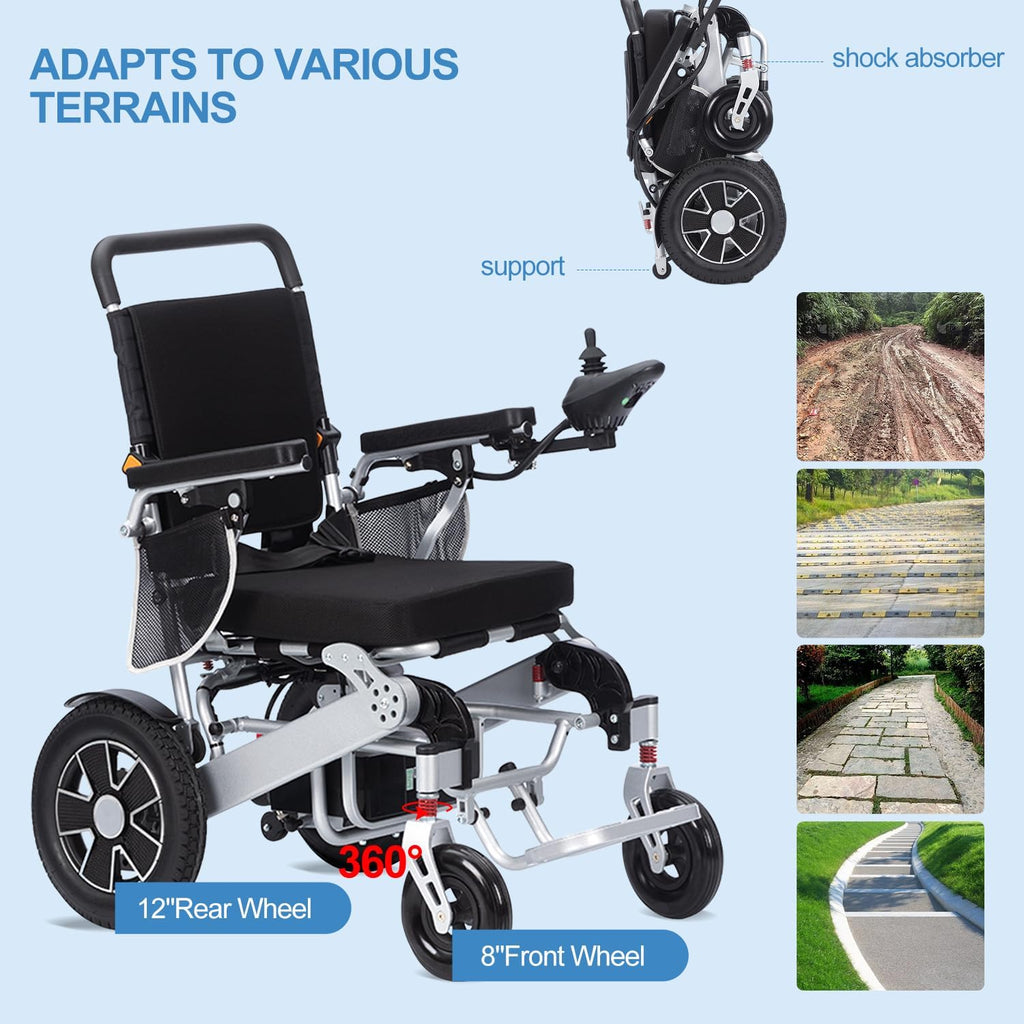 Lightweight Foldable All Terrain Electric Wheelchair Q9931