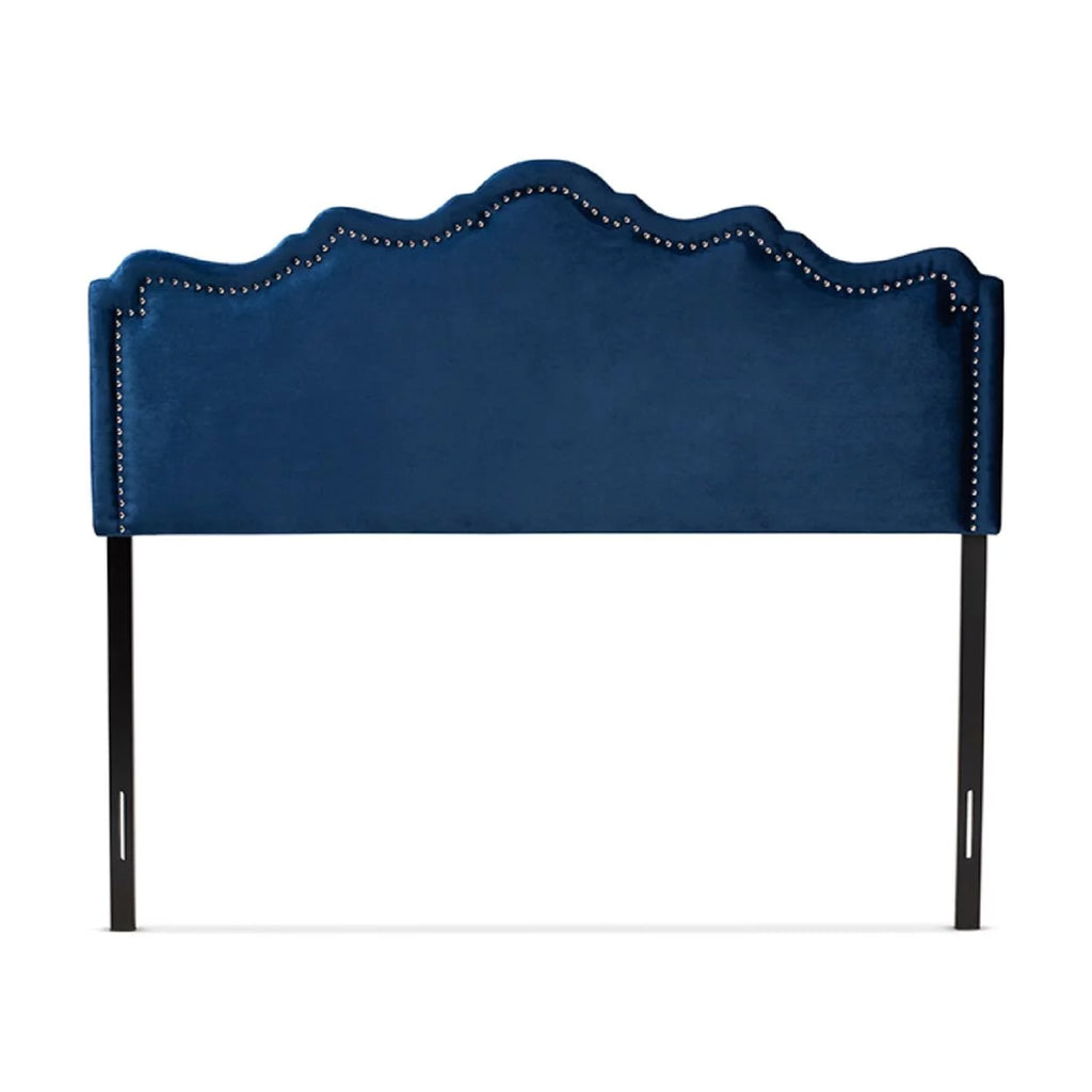Royal Blue Velvet King Size Headboard Z659