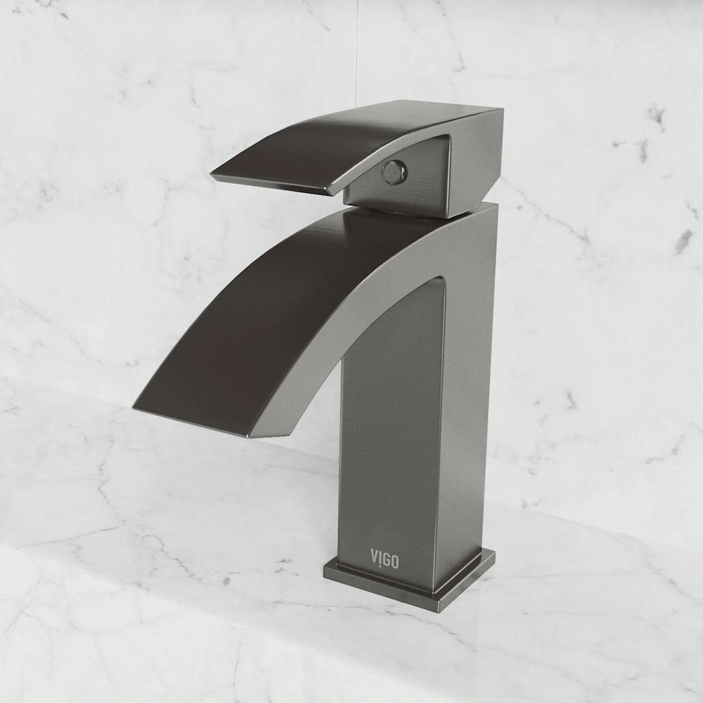 Graphite Black Single Hole Bathroom Faucet C80670