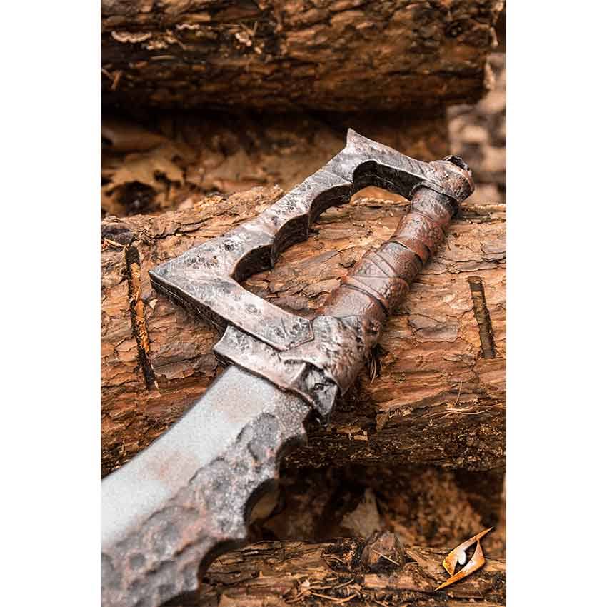 Leather Orc Cleaver W5155