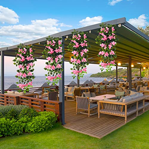 UV Resistant Artificial Bougainvillea Hanging Plant E566