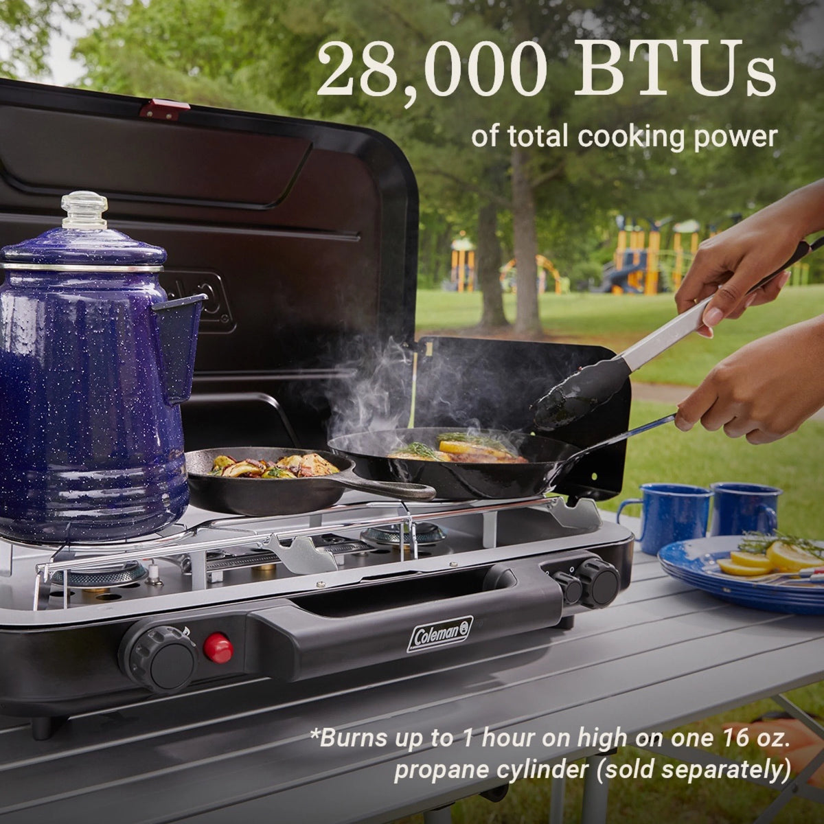 Black 3 Burners Camping Stove W877301