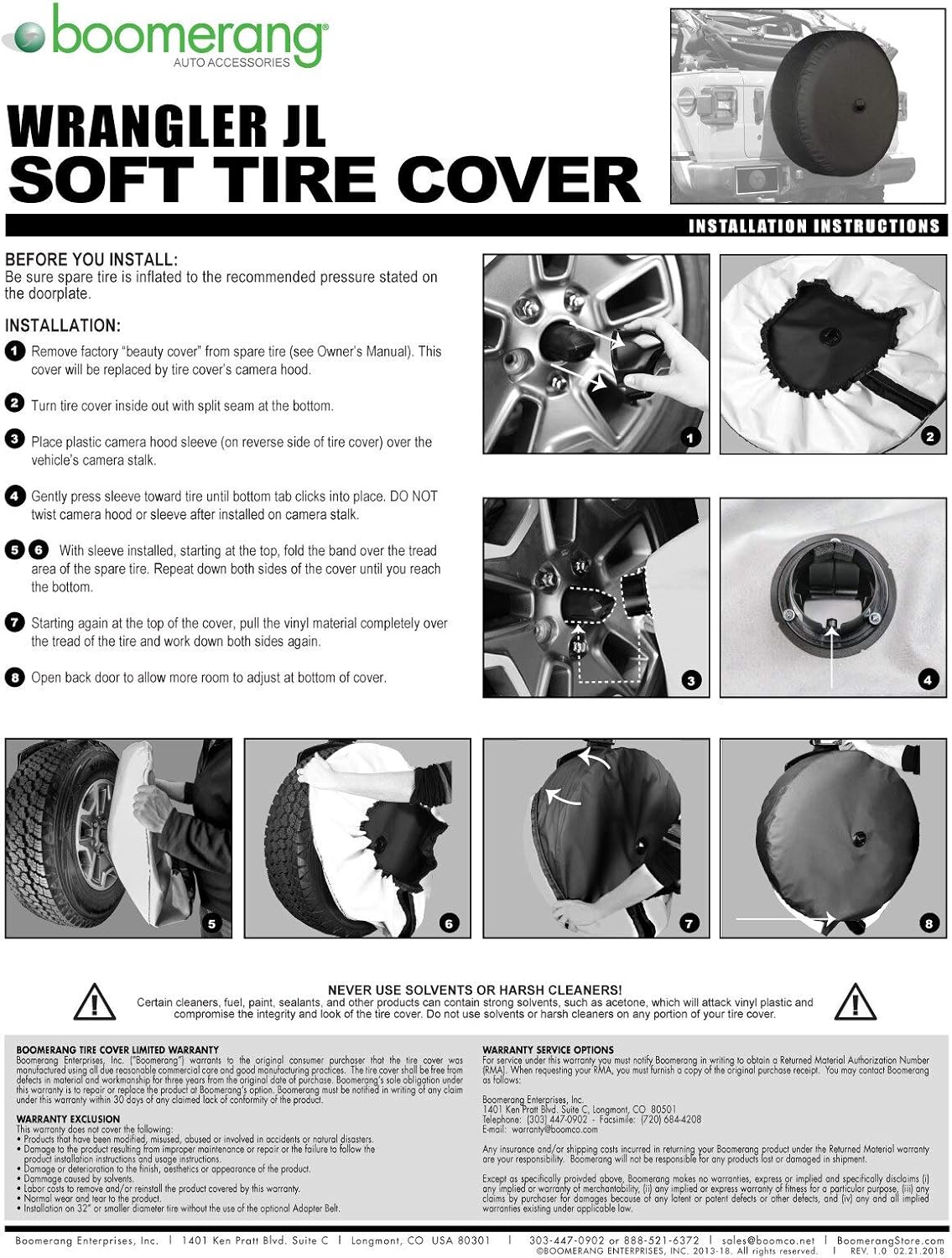 Soft JL Tire Cover with Back-up Camera C663594