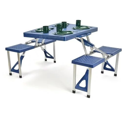 Portable Folding Picnic Table with 4 Seats S1487