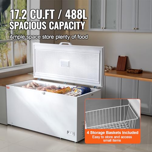 12.8 Cu.ft Chest Freezer with 4 Removable Baskets I429