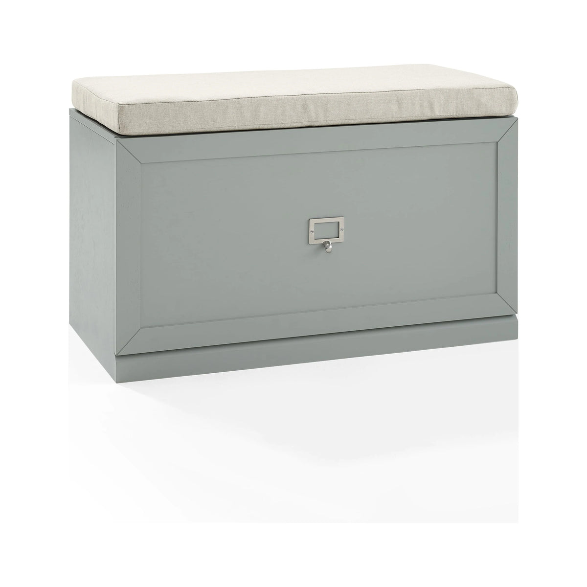 Gray and Cream Wooden Entryway Bench K65506