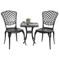 Bistro Table and Chairs Set of 2 Cast Aluminum I791
