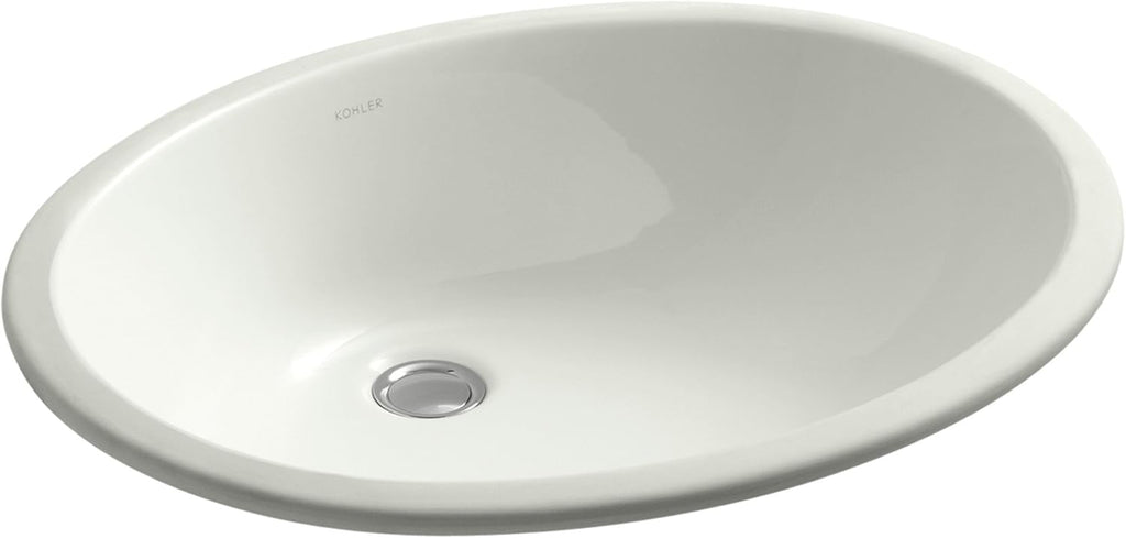 Biscuit Undercounter Bathroom Sink J945
