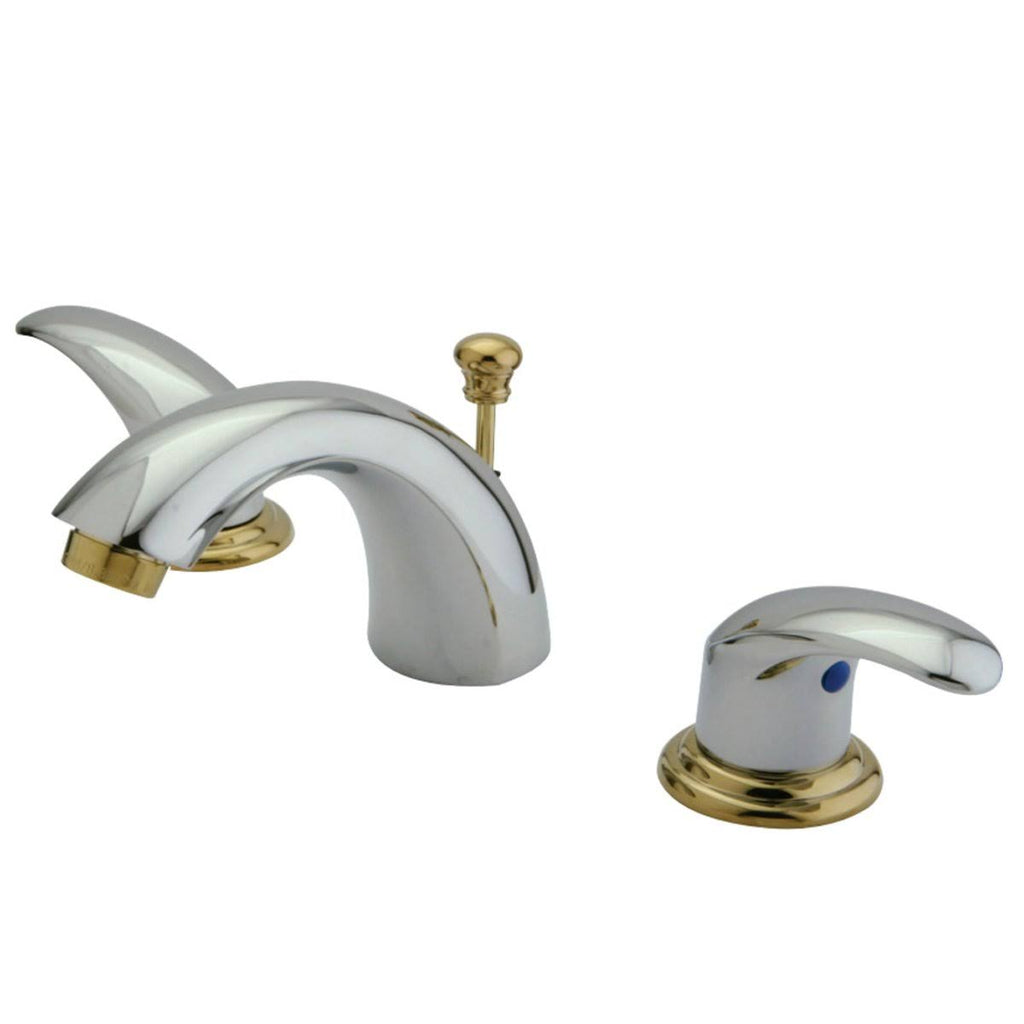 Polished Brass Mini Widespread Lavatory Faucet with Pop-Up P8661