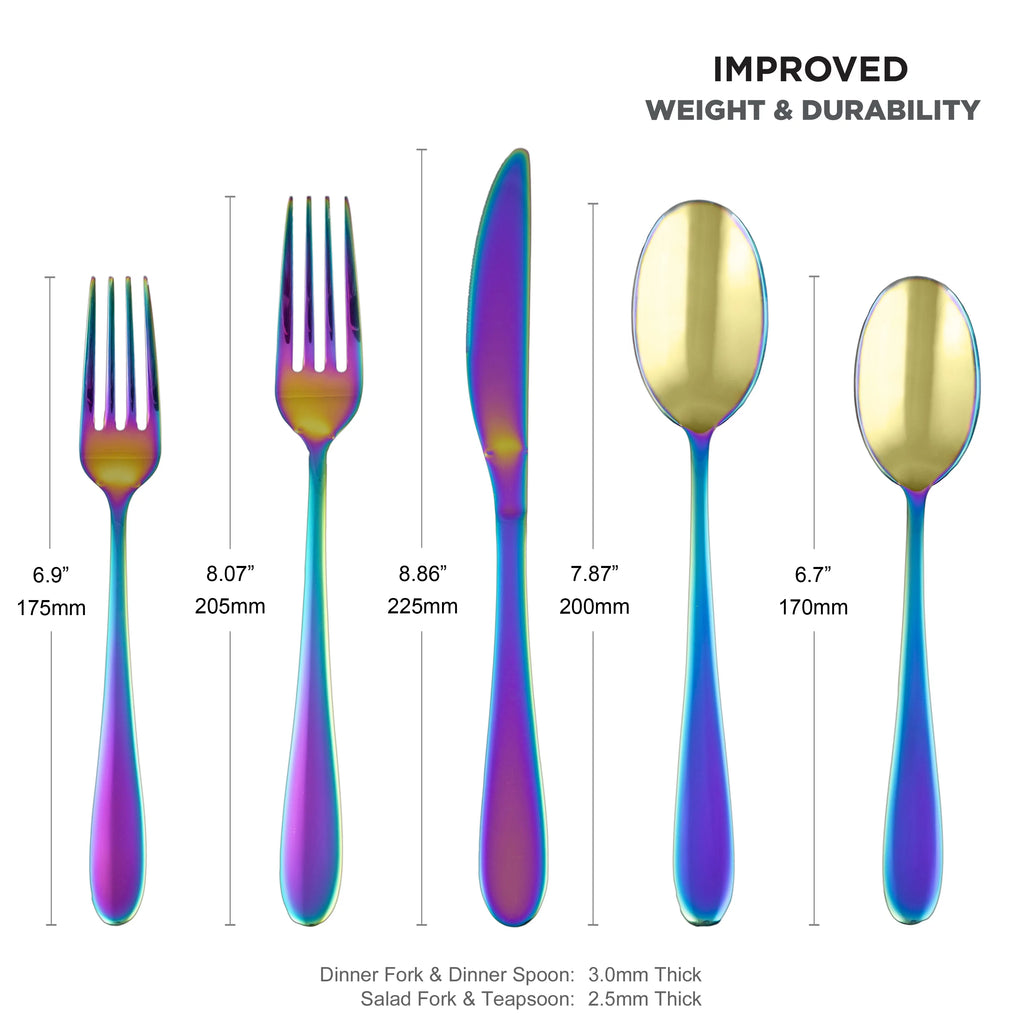 Black 20-Piece Flatware Set W29457