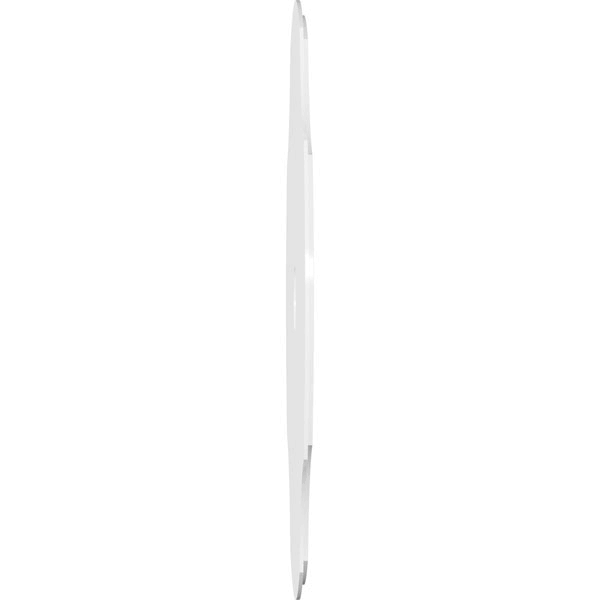 38 inchod x 7 inchid x 13 1/4 inchc x 1 inchp PVC Contemporary Ceiling Medallion, Two Piece O1983