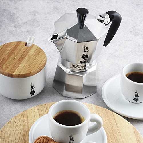 Silver Aluminium Moka Pot 1 Cup J376405