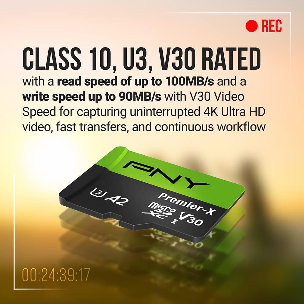 512GB Class 10 U3 V30 microSDXC Flash Memory Card P8428