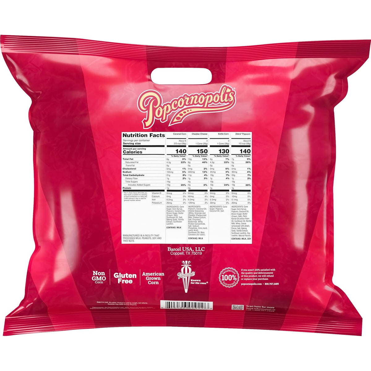 12 Cone Variety Gourmet Popcorn Snack Packs D2100