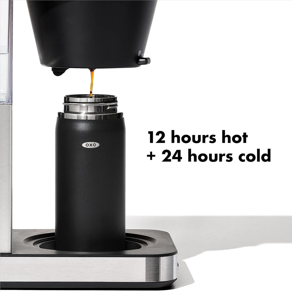 8 Cup Stainless Steel Coffee Maker with 16 Oz Thermal Mug B268081