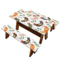 Fitted Rectangle Picnic Table Cover with Bench Covers H827