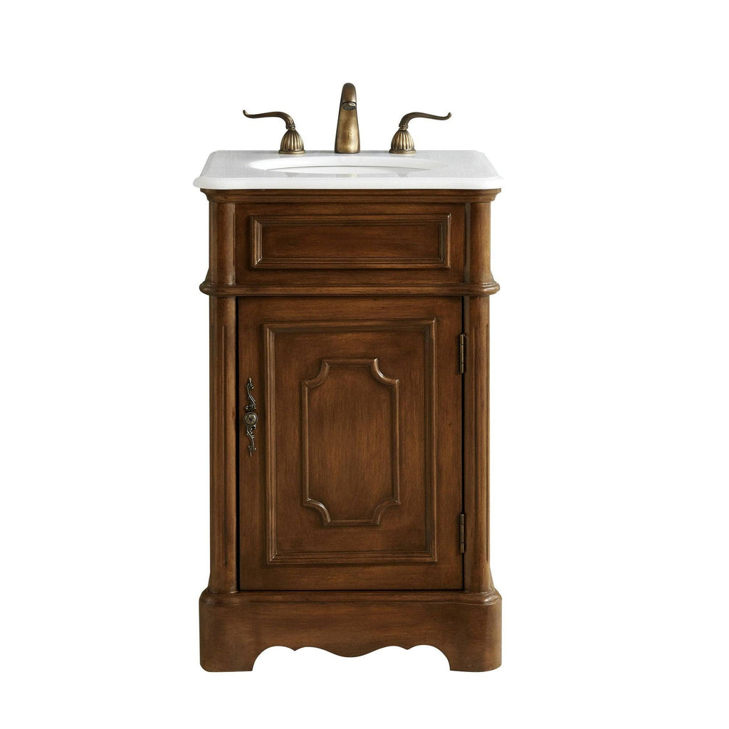 Bathroom Vanity Cabinet Set with Marble Top Q580534