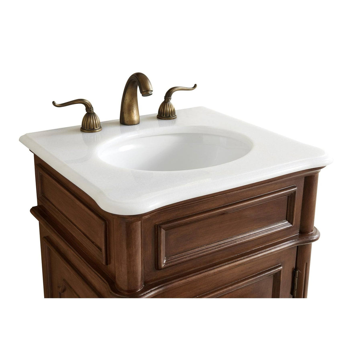 Bathroom Vanity Cabinet Set with Marble Top Q580534