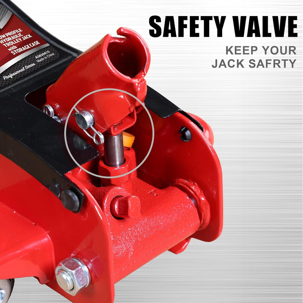 Hydraulic Floor Jack 2 Ton 4,400 Lbs Low Profile Red I34413