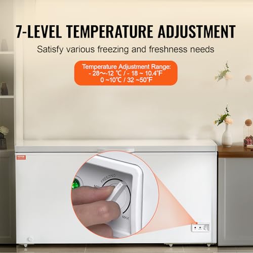 12.8 Cu.ft Chest Freezer with 4 Removable Baskets I429