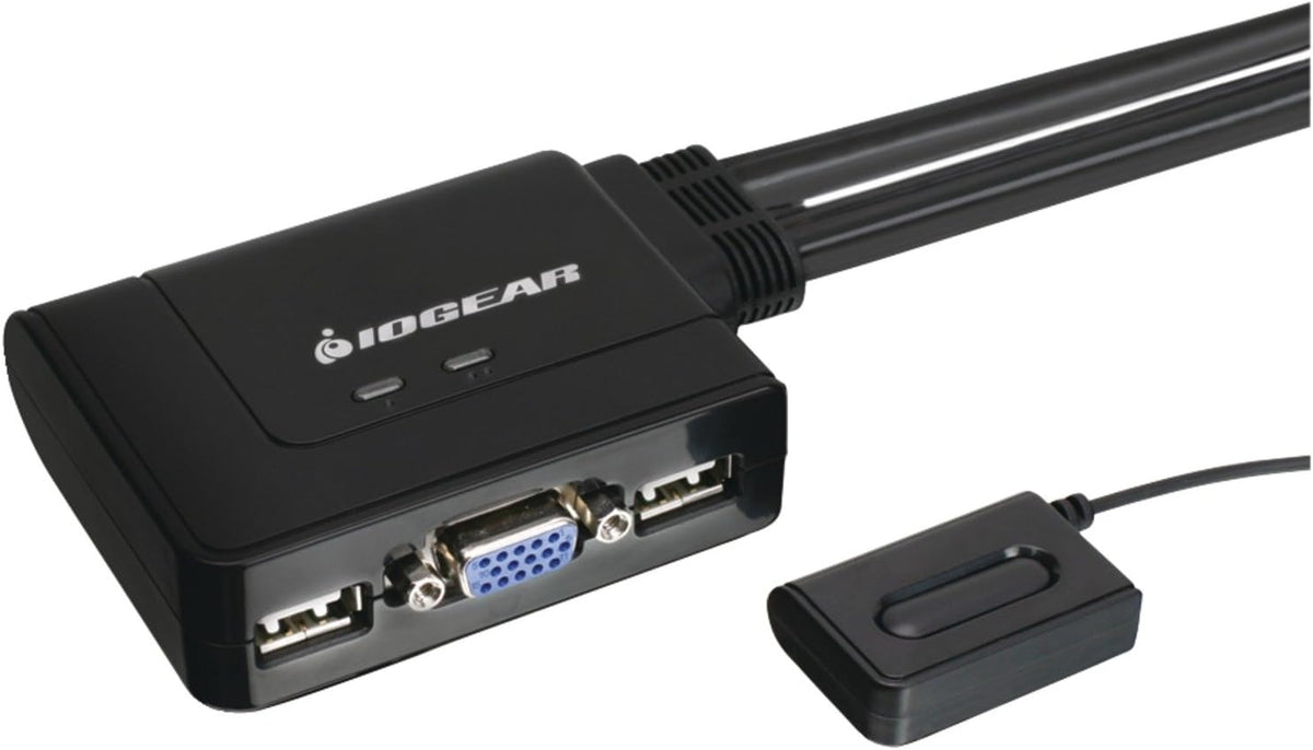 2-Port HDMI Cable KVM Switch with Cables and Audio, Black T8373