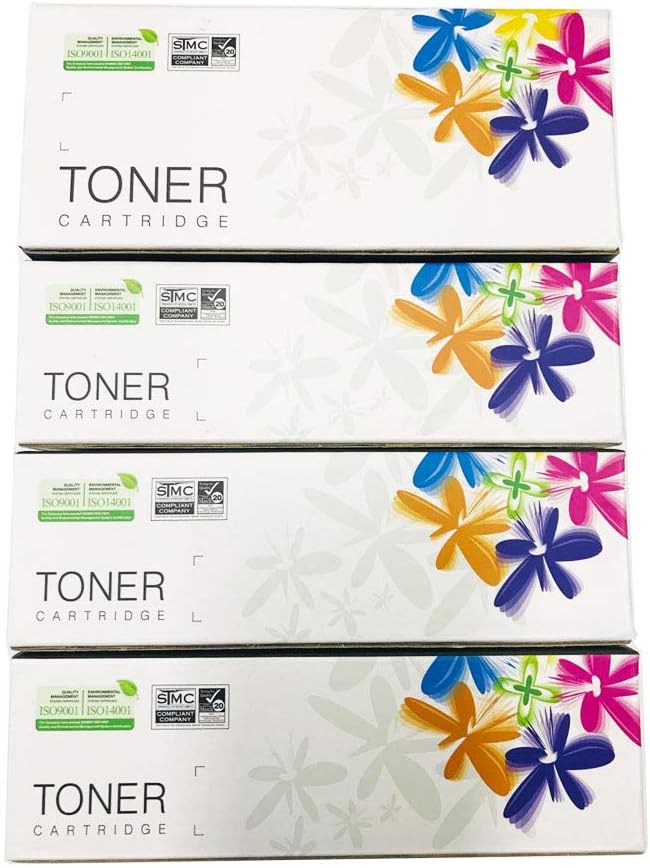 Replacement Toner Cartridge for Xerox Phaser 6000 6010 Workcentre 6015, 4-Pack W3042