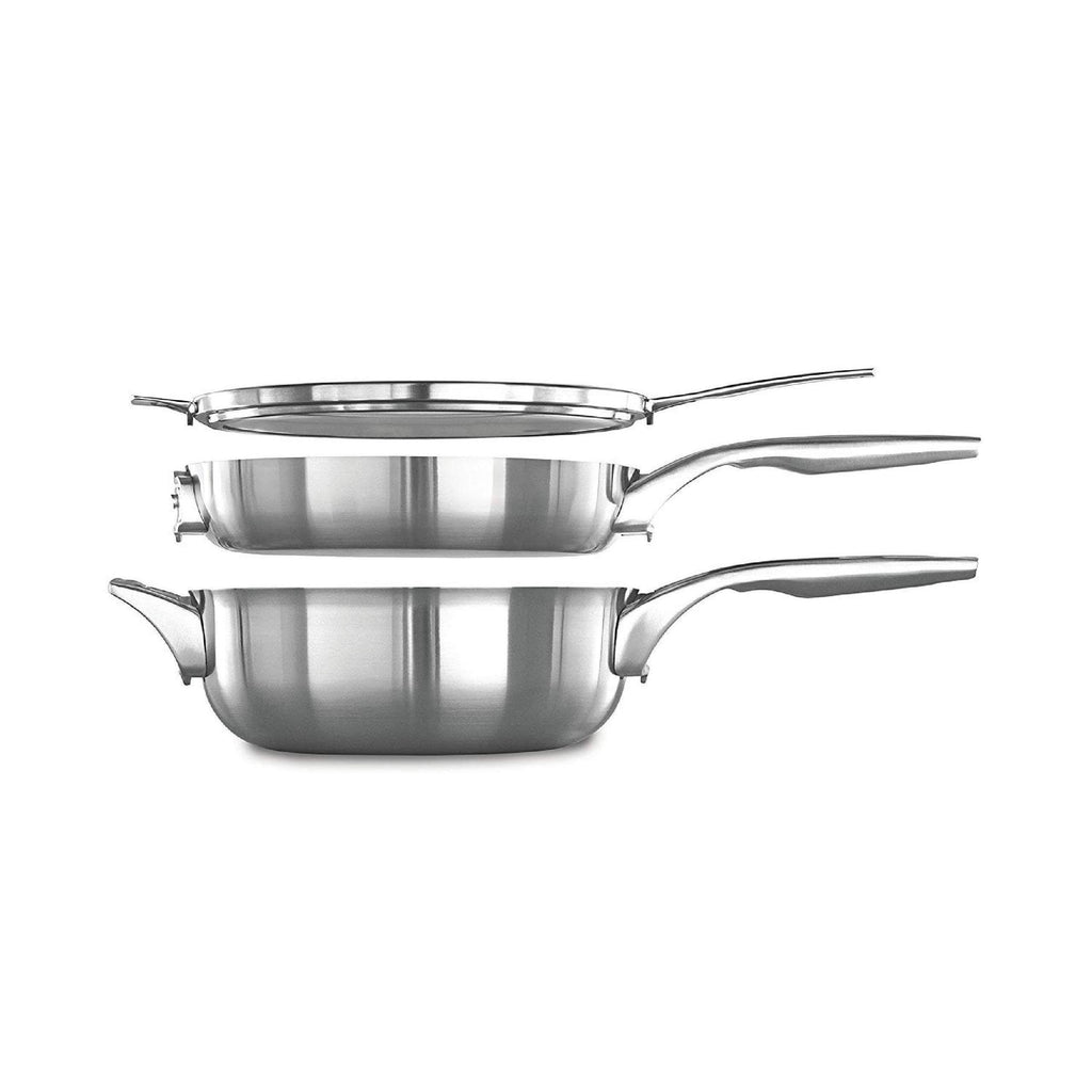 Stainless Steel 3 Piece Stack Cookware Set J3352