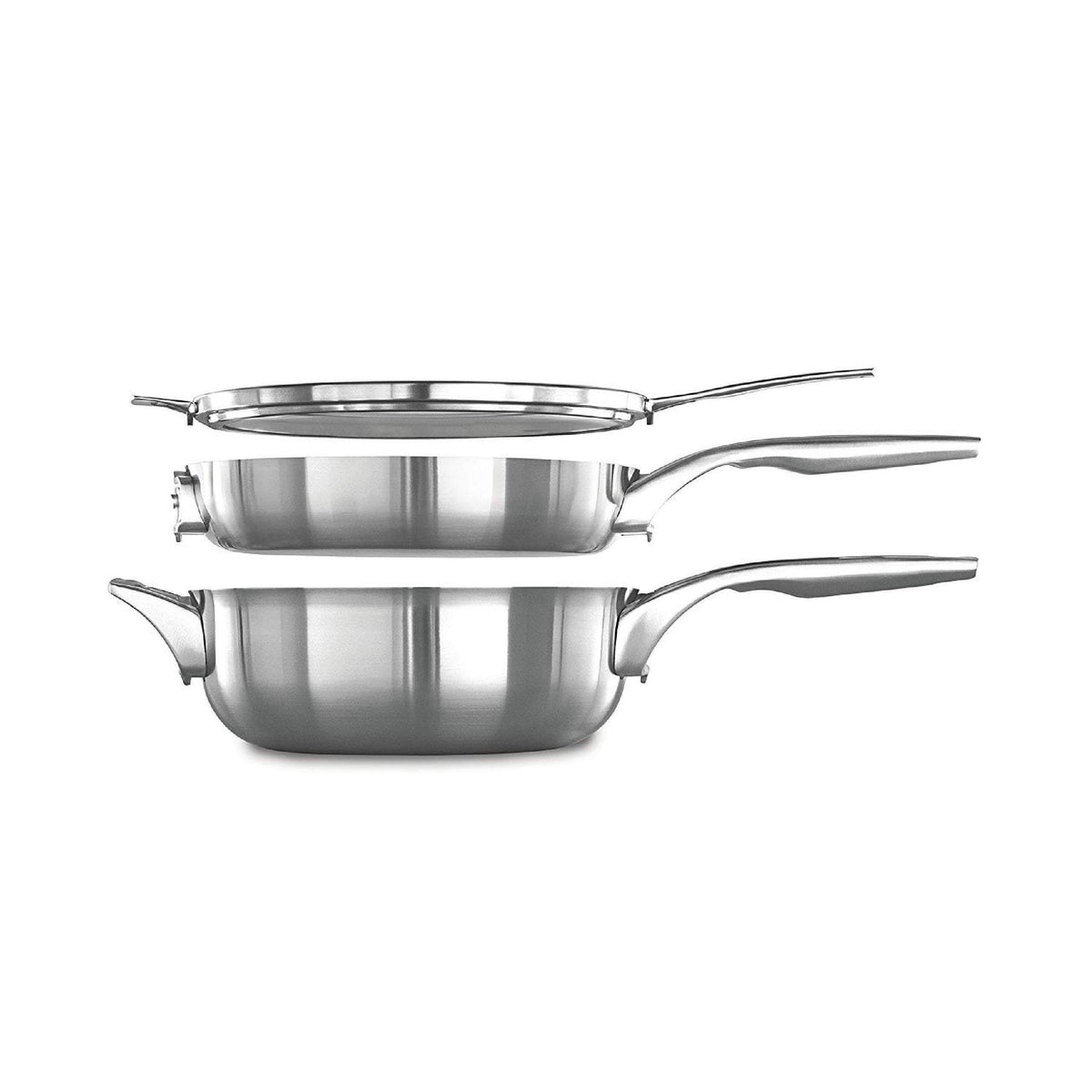 Stainless Steel 3 Piece Stack Cookware Set J3352
