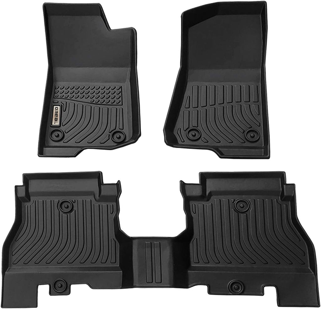 Black Floor Mats Liners Front Rear Carpet N67547