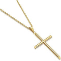 24K Gold Cross Chain Pendant Necklace W75131