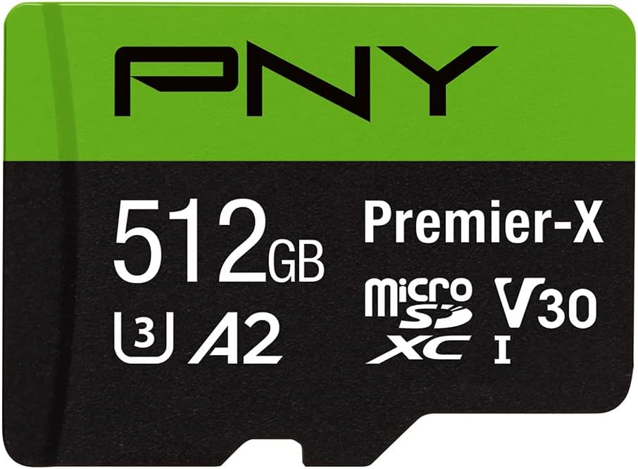 512GB Class 10 U3 V30 microSDXC Flash Memory Card P8428